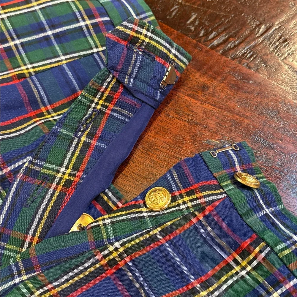 Ralph Lauren Blue and Green Plaid Pencil Skirt - Picture 11 of 14